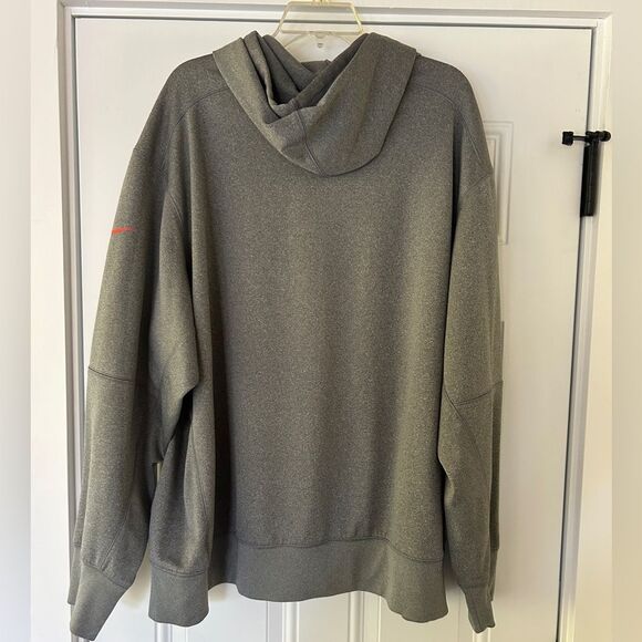 Nike dri- fit Gray Cleveland Browns Performance Circuit Logo Essential Hoodie - Picture 4 of 11